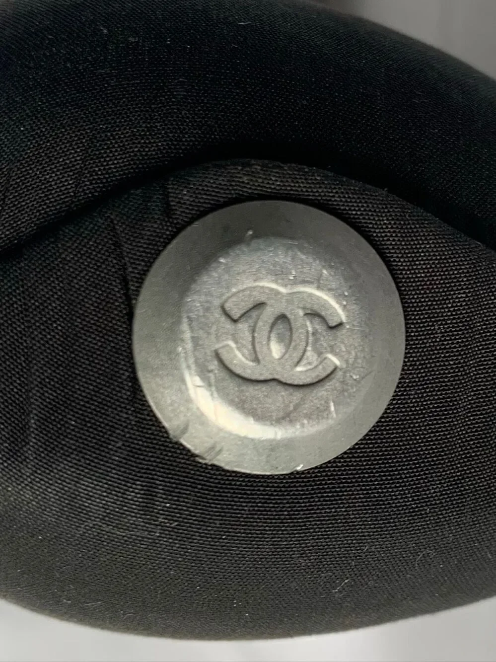 CHANEL black eye Glasses Case Hard Shell LOGO